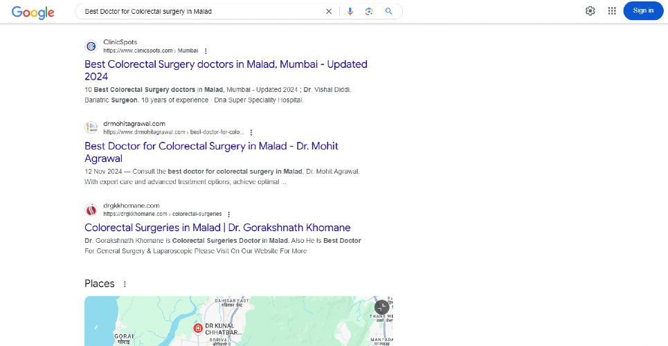 Best Doctor for Colorectal surgery in Malad