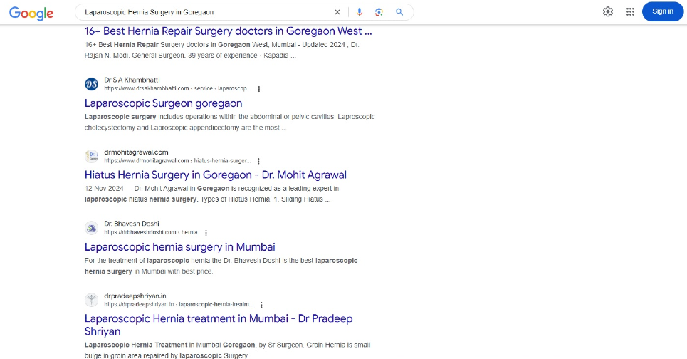 Laparoscopic Hernia Surgery in Goregaon