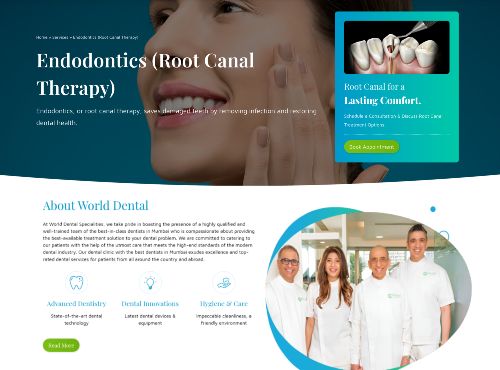 SEO website designing for Dentist